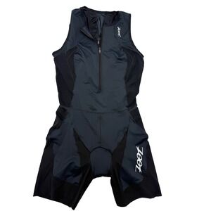 NWT Zoot Women Ultra Tri Race Suit  Large Sleeveless Black Triathlon